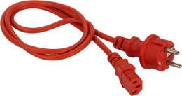 Шнур питания Lanmaster (LAN-PP13/SH-0.5-RD) C13-Schuko проводник.:3x0.75мм2 0.5м 220В 10А красный