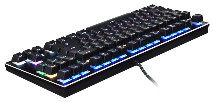 Клавиатура SunWind SW-K900G механическая черный USB Multimedia for gamer LED 1422332 кабель 1.8м