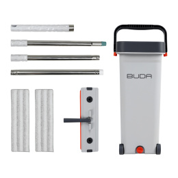 Швабра RAGEX B001-200 с отжимом и ведром, 13 литров, серая