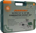 Набор торцевых головок 1/4"DR 4-14 мм и 1/2"DR 10-32 мм 94 предмета Jonnesway S04H52494S