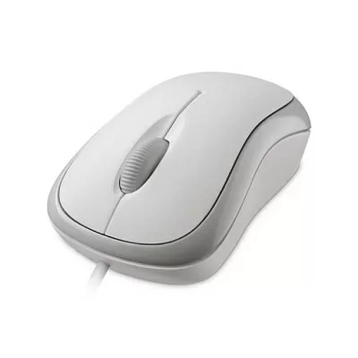 Мышь Microsoft Wired Basic Optical Mouse, White
