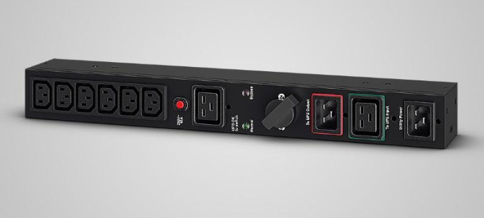 Байпас CyberPower Байпас MBP20HVIEC6 1кВа – 3кВа; 1U; IEC C13 x 6; IEC C19 x 1; ШхВхГ 433 x 51 x 76; 1,3кг