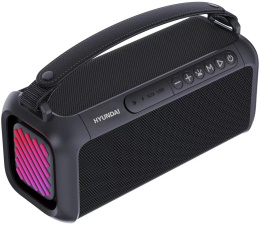 Колонка порт. Hyundai H-PS1007 черный 60W 2.0 BT 10м 2600mAh