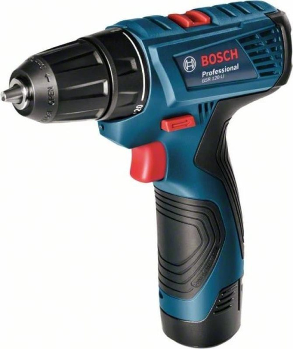 Дрель-шуруповерт Bosch GSR 120- LI, 2Ач,  с двумя аккумуляторами [06019g8020]
