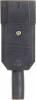 Вилка Lanmaster LAN-IEC-320-C14 IEC 60320 C14 10A 250V black