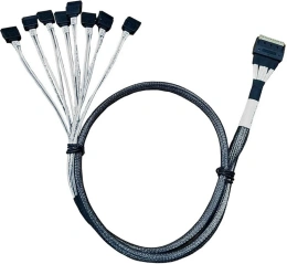 Кабель Amphenol RSL74-8447 Slimline SASx8 SFF8654 -to- 8 SATA , 80CM