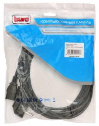 Кабель питания Buro AN23-1000-5,  IEC C13 -  Евровилка,  5м,  черный