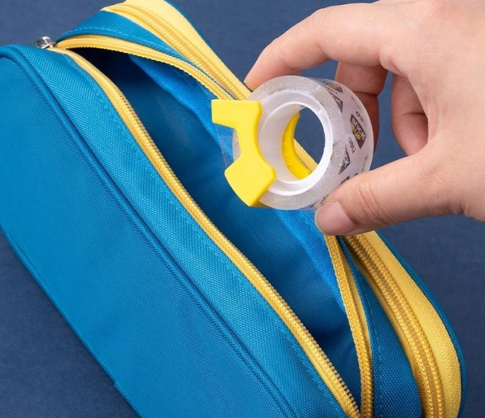 Клейкая лента канцелярская Deli EA696 прозрачная шир.18мм дл.27м 38мкр блистер упак.:2шт в комп.:диспенсер для клейкой ленты