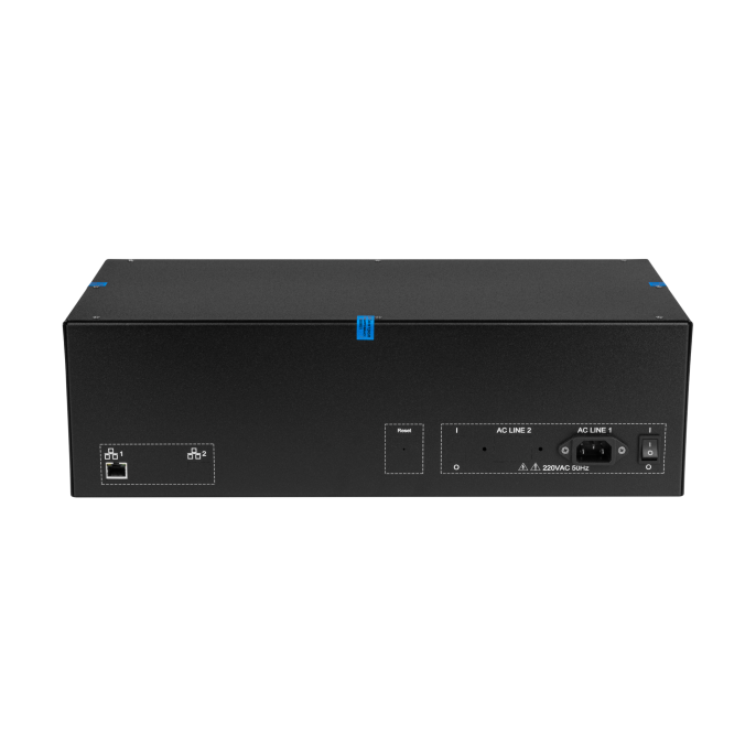 Управляемый USB over IP концентратор DistKontrolUSB-64 с 64 портами USB с 2 блоками питания, Ethernet 2 x 10/100/1000 Mb