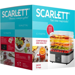 Сушилка для овощей и фруктов SC-FD421T19 SILVER SCARLETT
