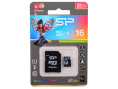 Карта памяти microSDHC UHS-I Silicon Power 16 ГБ, 85 МБ/с, Class 10, SP016GBSTHBU1V10SP, 1 шт., переходник SD