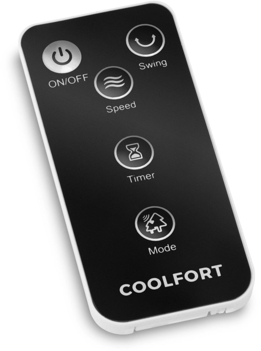 Вентилятор настольный Coolfort CF-2003 40Вт скоростей:3 ПДУ белый/черный