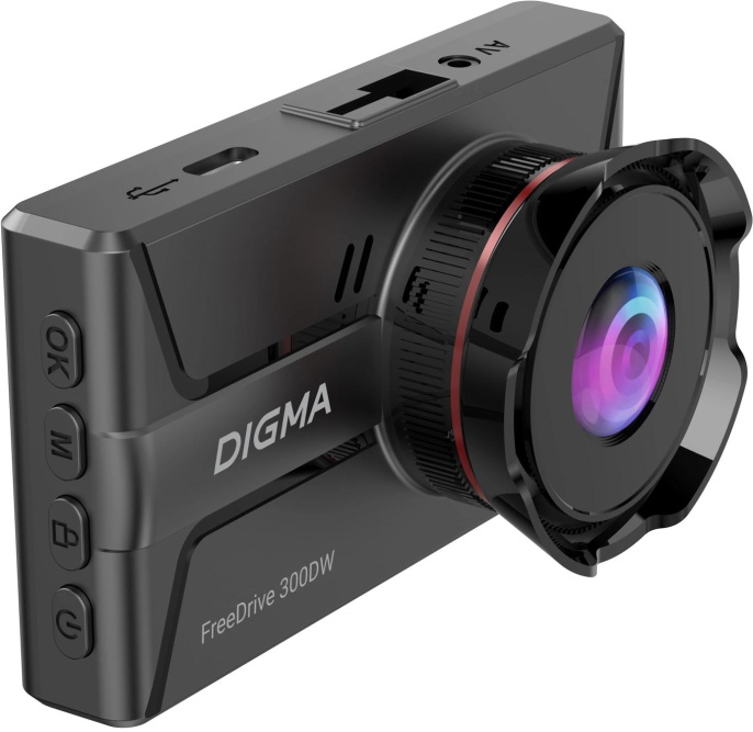 Видеорегистратор Digma FreeDrive 300DW,  черный
