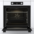 Духовой шкаф электрический Gorenje BOS6737E06WG, 77л, дверца с 2 стеклами, белый/нержавеющая сталь
