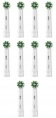 Насадка для зубных щеток Oral-B Pro Cross Action (упак.:10шт) белый Pro Cross Action и Pro 3D White