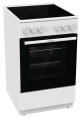 Электрическая плита Gorenje GEC5A41WG,  стеклокерамика,  белый/черный