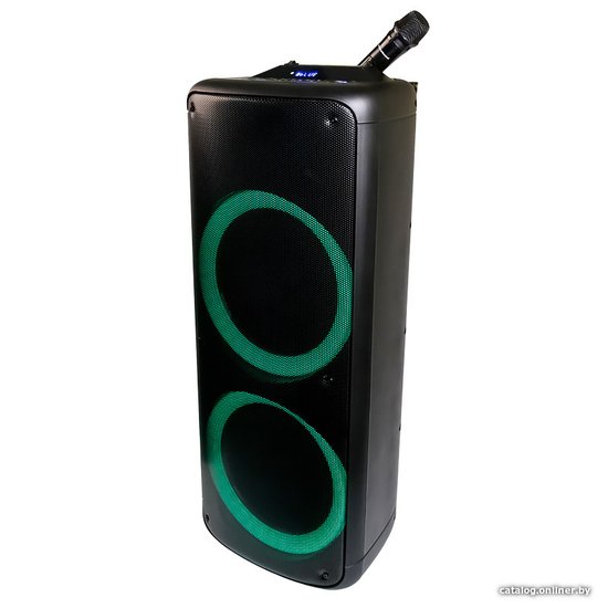 Акустическая портативная колонка Nakatomi GS-59 - 120W, Караоке с беспр. микр., BTFMUSBSDLEDДУ