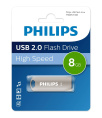 Флеш накопитель 8GB PHILIPS IRON 2.0 8GB, USB 2.0 (FM08FD150B/97)