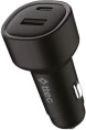 Автомобильное зарядное устройство TTEC 2CKP02CS SmartCharger Duo PD 48W Car Fast Charger USB-C+USB-A с кабелем USB-C-USB-C 3A. Цвет: черный (2CKP02CS)