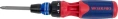 Отвертка WorkPro WP221063 (с трещоткой, конструкция с автоматической блокировкой и храповым механизмом быстрой загрузки, 6шт 1/4 дюйма двухсторонние биты S2 из стали с шестигранным хвостовиком, хранящиеся в ручке, в комплект входят 6 двухсторонних отверто