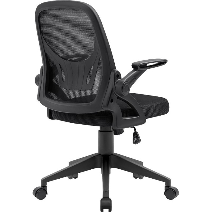 Defender Офисное кресло Office Черный,сетка,регулир.подлокот. (64317)