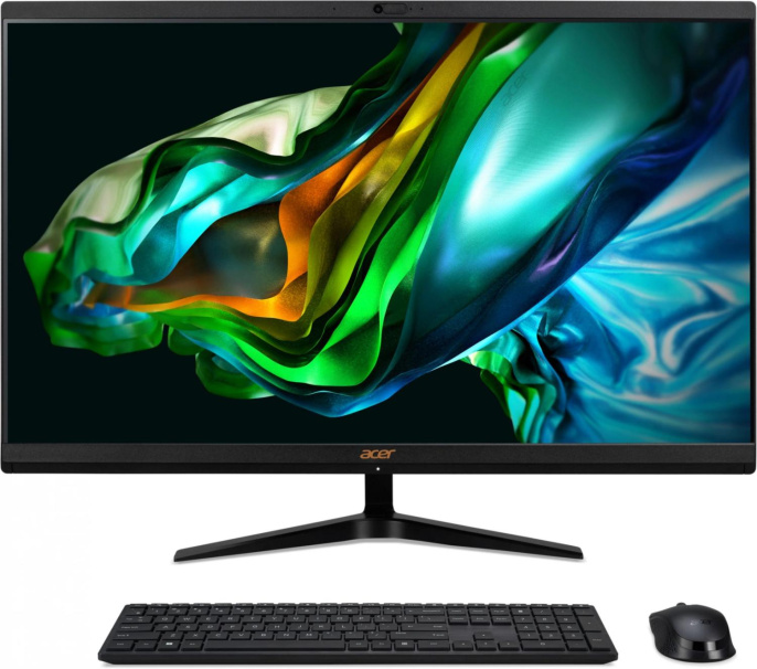 Моноблок Acer Aspire C27-1800 27" Full HD i3 1315U 1.2 8Gb SSD512Gb UHDG CR Windows 11 Home GbitEth WiFi BT 65W клавиатура мышь Cam черный 1920x1080