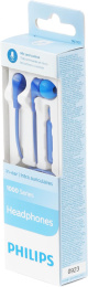 Наушники Philips TAE1105BL/00, 3.5 мм, внутриканальные, синий