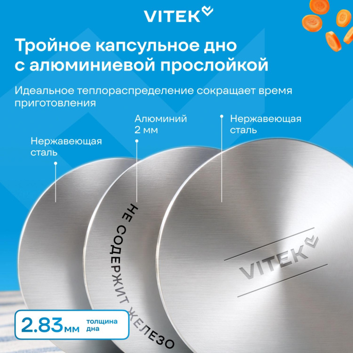 Набор кастрюль Vitek Секретный ингредиент VT-SS1406 6 предметов