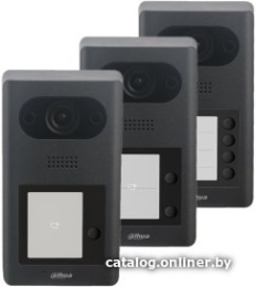 Видеопанель Dahua DHI-VTO3211D-P2-S2, цветная, накладная, черный