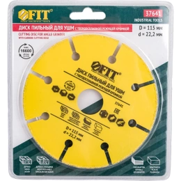 Диск пильный по дереву (115х22.2 мм) FIT 37641