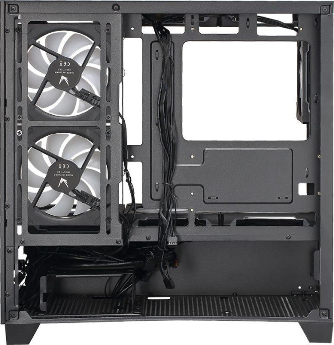 Корпус mATX Formula Crystal Z1M, Mini-Tower, без БП,  черный [cristal z1m]