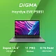 Ноутбук Digma EVE P5851 Pentium Silver N5030 8Gb SSD256Gb Intel UHD Graphics 605 15.6" IPS FHD (1920x1080) Windows 11 Professional silver WiFi BT Cam 5000mAh (DN15N5-8CXW05)