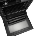 Электрический духовой шкаф Evelux Электрический духовой шкаф, 60 см, объем 65 л, механическое + сенсорное управление, LED дисплей, таймер, конвекция, 7 режимов, гриль, защита при перегреве, защита от детей, 2 стекла в дверце, цвет черный