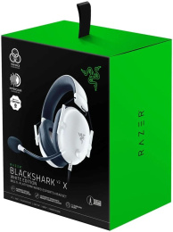Гарнитура игровая Razer Blackshark V2 X,  для компьютера, мониторные,  проводные, белый  / черный [rz04-03240700-r3m1]