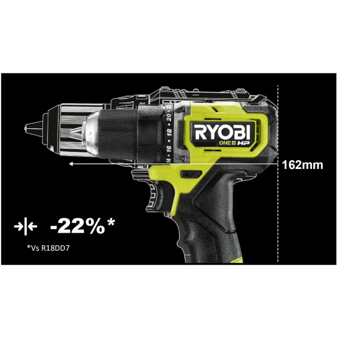Бесщеточная дрель-шуруповерт Ryobi ONE+ HP RDD18C-0 5133004979