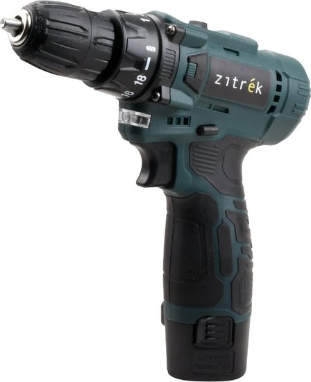 Дрель-шуруповерт аккумуляторная Zitrek Green 12V Max, 12В, 2x2.0Ач 085-1016