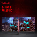 34" Монитор BLOODY MN340W,  3440x1440,  VA,  180Гц,  1хHDMI,  1хDP,  изогнутый, черный