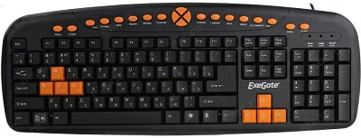 Клавиатура ExeGate LY-504M Black USB 104КЛ+20КЛ М/Мед EX280435RUS