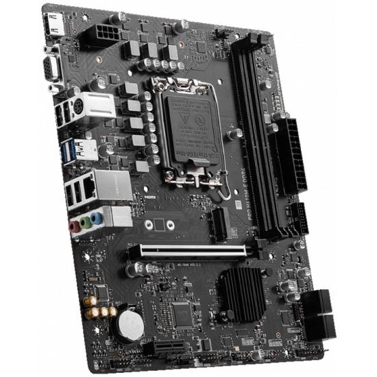 Материнская плата MSI PRO H610M-E DDR4 H610, LGA1700, 2*DDR4, 1*PCIEx16, 1*PCIEx1, 1*M.2, 4*USB3.2Gen1, 8*USB2.0, 4*SATA3.0, 1G, VGA, HDMI, M-ATX, RTL