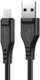 Кабель ACEFAST C3-09 USB-A to Micro-USB TPE charging data cable - Black AF-C3-09-BK