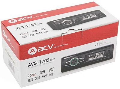 Автомагнитола ACV AVS-1702G 1DIN 4x25Вт