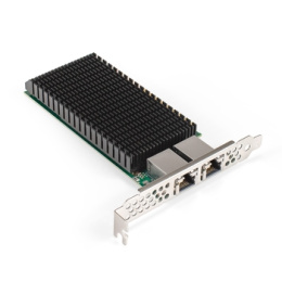 Сетевой адаптер ExeGate EXE-X540-T2 (PCI-E x8 v2.1, порты 2xRJ45 (медные), 10Gb/s (10/1Gb/s, 100Mb/s), Server NIC Intel Chipset X540-AT2) EX296226RUS