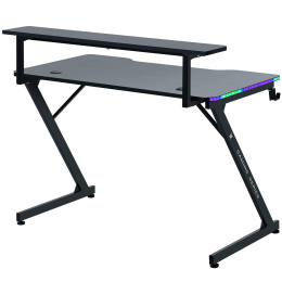 Defender Игровой стол Adamant полка,подвесы,черн,МДФ,RGB (64075)