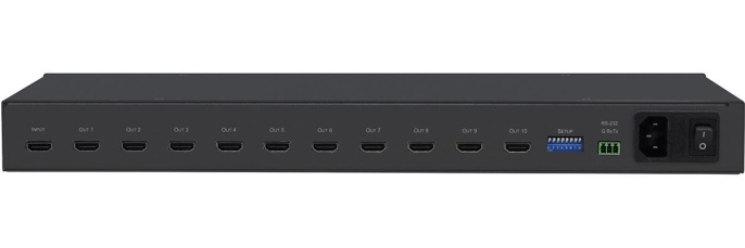 Усилитель-распределитель 1:10 HDMI; поддержка 4K60 4:4:4, HDMI 2.0/ 1:10 4K HDR Distribution Amplifier (VM-10H2)