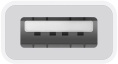 Переходник Apple A1632 MJ1M2FE/A USB f -USB Type-C m 0.11м белый