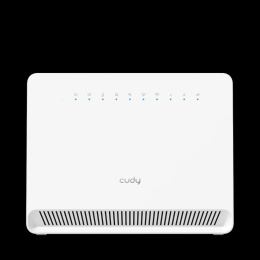 Модем CUDY N300 Wi-Fi 4G LTE-Cat4 VoLTE Router, build-in 4G LTE modem,  4 10/100M RJ45 Ports, 1 RJ11 Port, VoLTE, Nano SIM Slot, 300Mbps at 2.4GHz, Internal antennas, PPTP/L2TP/OpenVPN/WireGuard VPN, DNS over Cloudflare/Google/Quad9, DDNS, SMS, Band locki