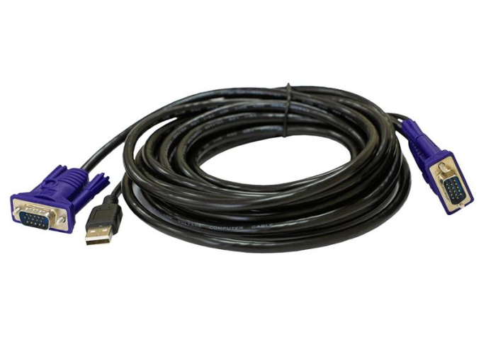 Кабель KVM ORIGO OKVMCU5 5м, черный [okvmcu5/a1a]