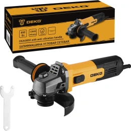 Углошлифовальная машина DEKO УШМ DKAG850, 125мм, 850 Вт, c антивибрационной рукояткой 085-1007