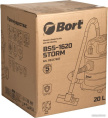 Bort Пылесос для сухой и влажной уборки BSS-1620-STORM {бак 20 л; 1600 Вт; шланг 3 м; всасывание 270 Вт; Уровень шума 78 дБ; Вес изделия 6,13 кг; Напряжение 220 В; гарантия 2 г} [93417487]