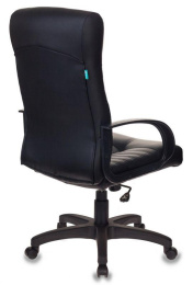 Кресло руководителя Бюрократ KB-10LITE, на колесиках, эко.кожа, черный [kb-10lite/black]